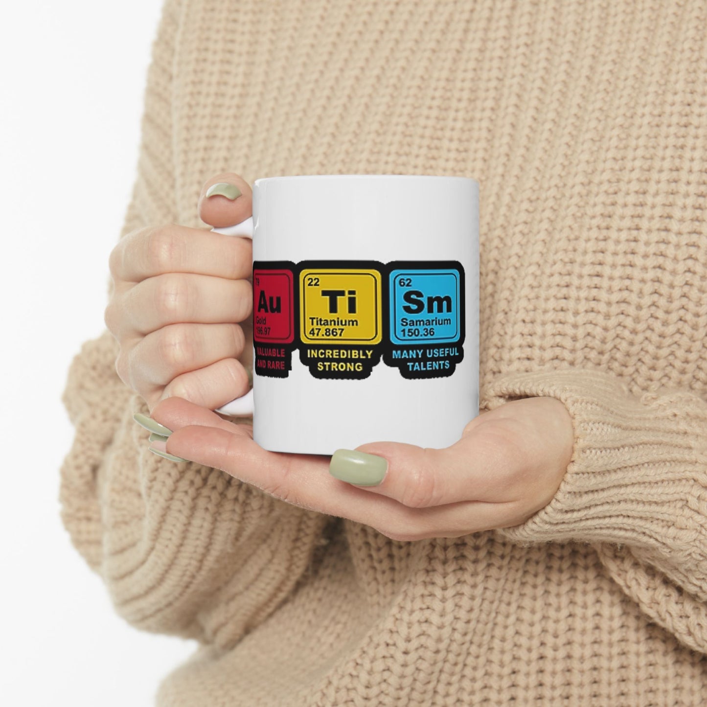 Chemical Elements Ceramic Mug - Science Lover Gift, Lab Coffee Cup, Chemistry Humor, Unique Mug for Teachers, STEM Enthusiast