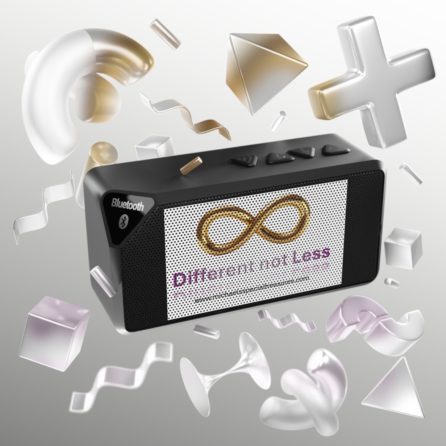 Bluetooth Speaker with Inspirational Quote, Portable Sound System, Perfect Gift for Music Lovers, Home Decor, Motivational Gift