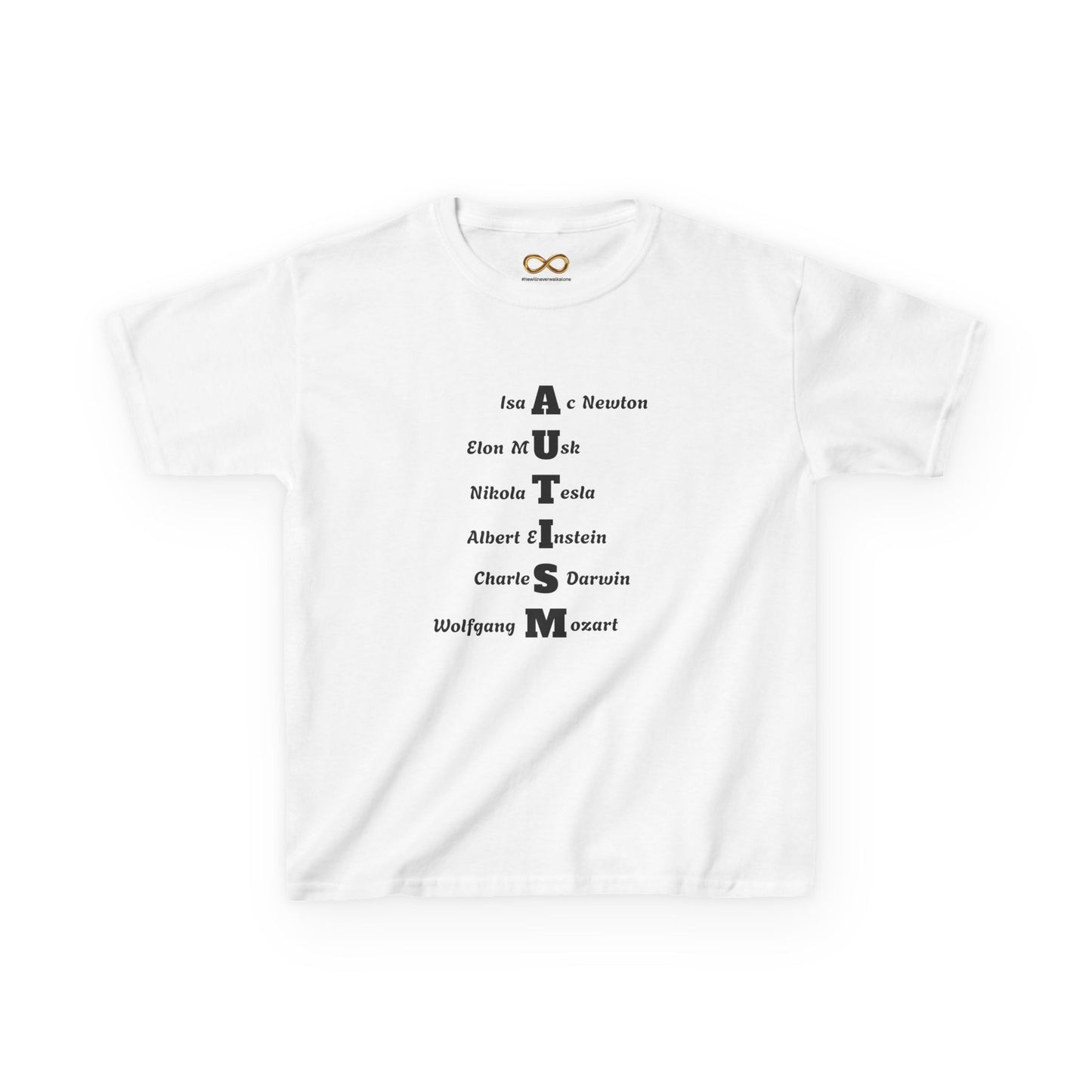 Kids Tee - Famous Autistic People