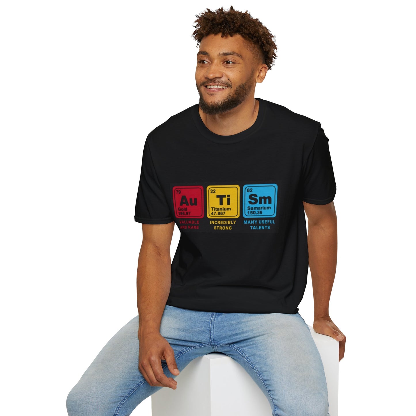 Autism Acceptance Periodic Table T-Shirt for Adults