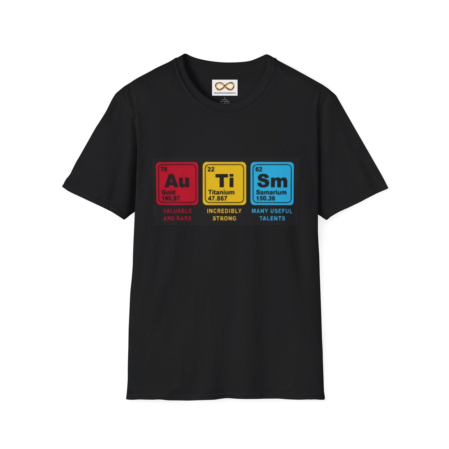 Autism Acceptance Periodic Table T-Shirt for Adults