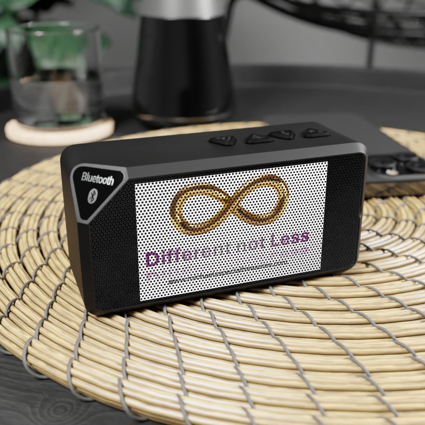 Bluetooth Speaker with Inspirational Quote, Portable Sound System, Perfect Gift for Music Lovers, Home Decor, Motivational Gift