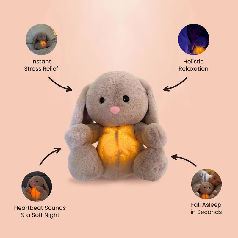 Breathing Rabbit Soothing Sensory Plush Toy With Relieve Anxiety Bunny