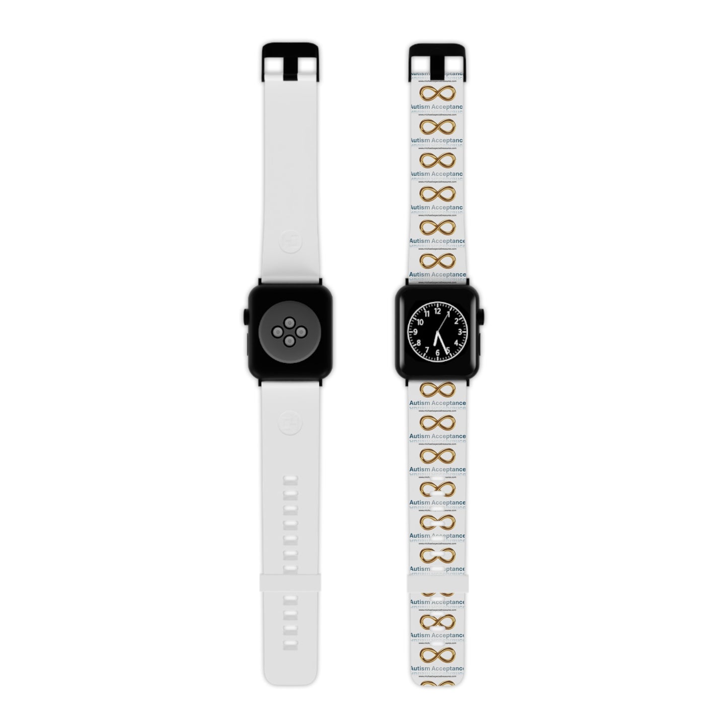 Infinity Symbol Apple Watch Band - Autism Awareness, Custom Watch Strap, Stylish Accessory, Gift for Friends, Unique Designs