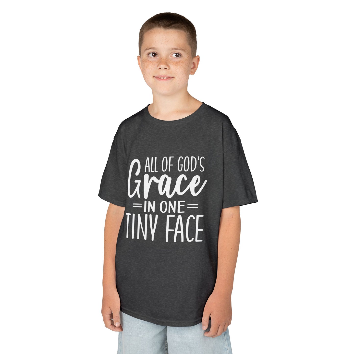 Kids Tee — "All of God's Grace in One Tiny Face"