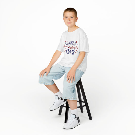 All American Boy Kids T-Shirt — Patriotic 4th of July Shirt for Boys