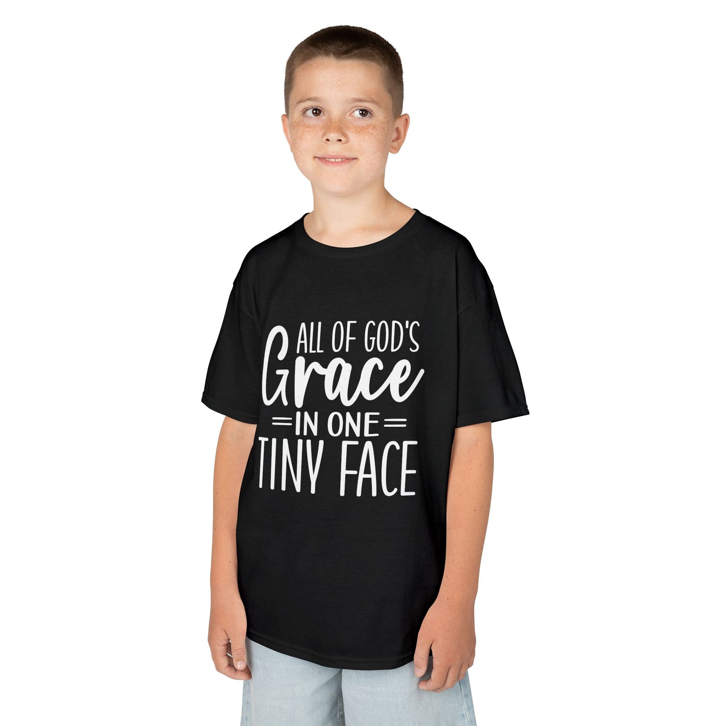 Kids Tee — "All of God's Grace in One Tiny Face"
