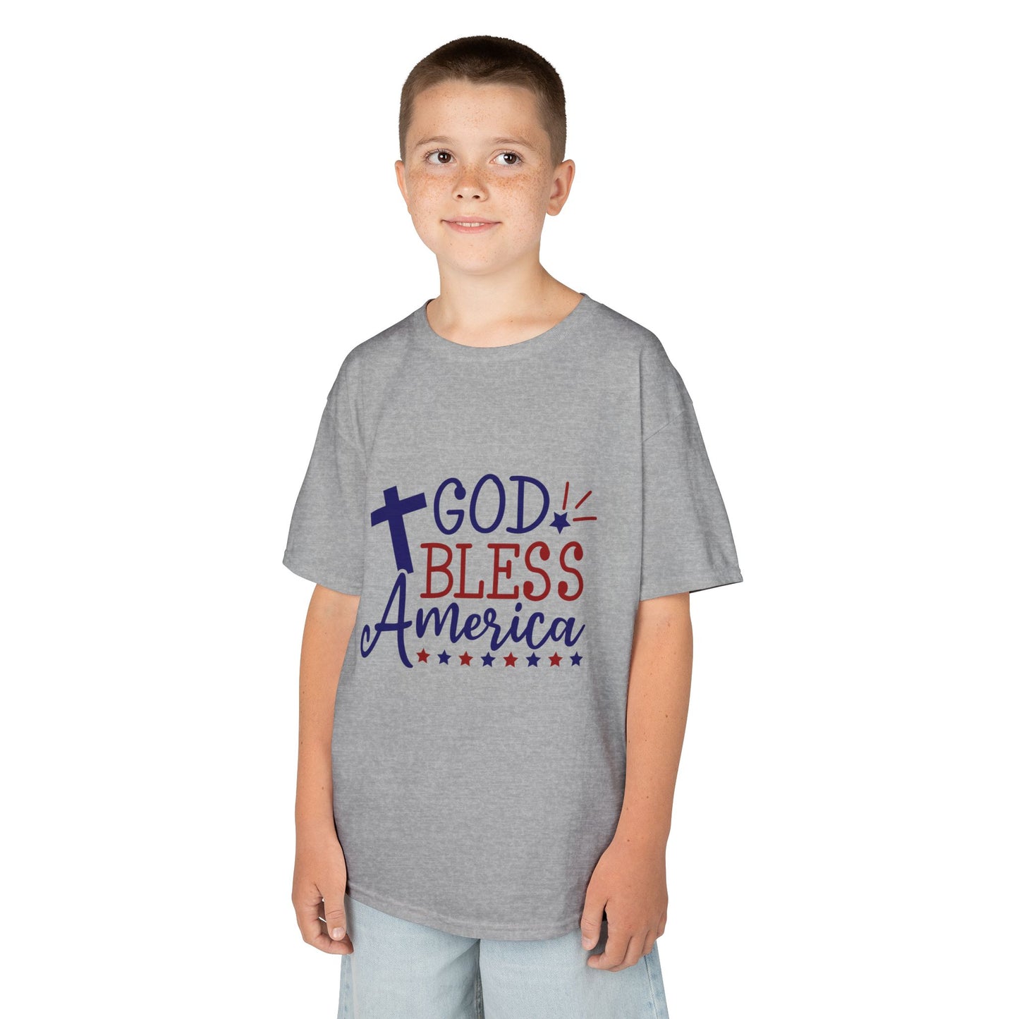 God Bless America Kids Tee — Patriotic Christian Children’s T-Shirt