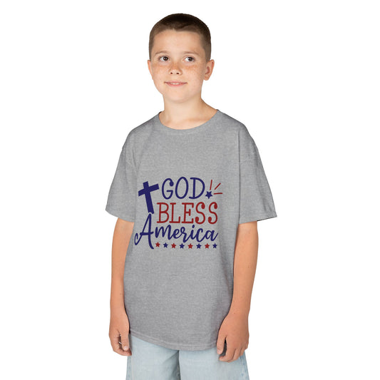God Bless America Kids Tee — Patriotic Christian Children’s T-Shirt