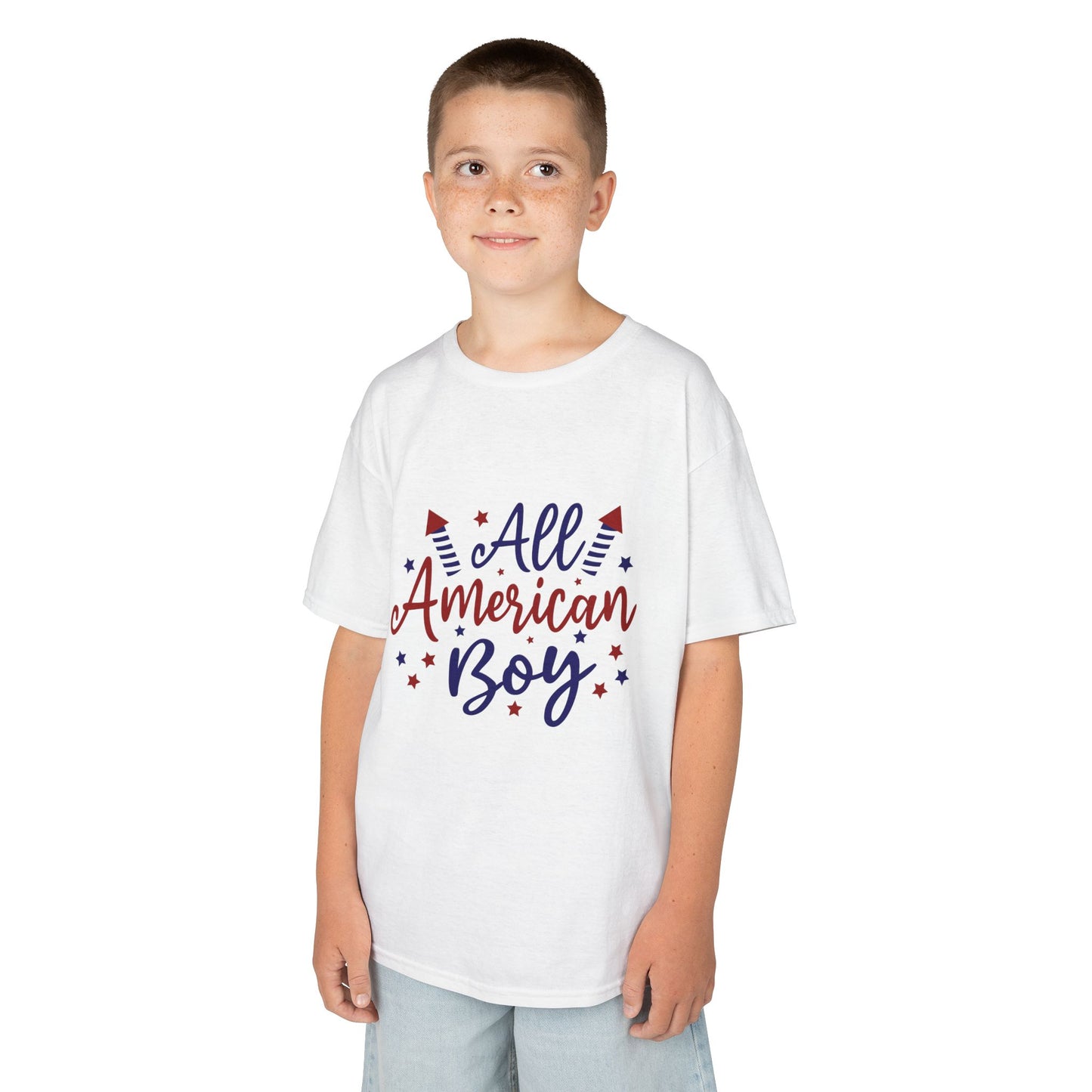 All American Boy Kids T-Shirt — Patriotic 4th of July Shirt for Boys