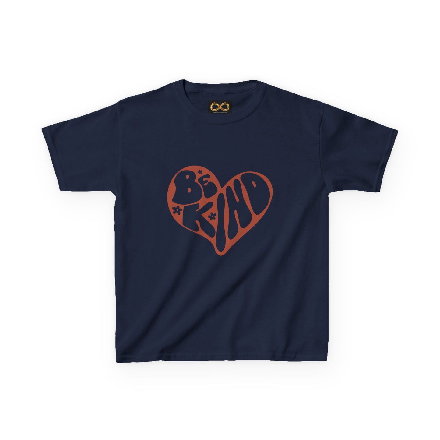 Be Kind Heart Kids Tee — Positive Message Youth T-Shirt