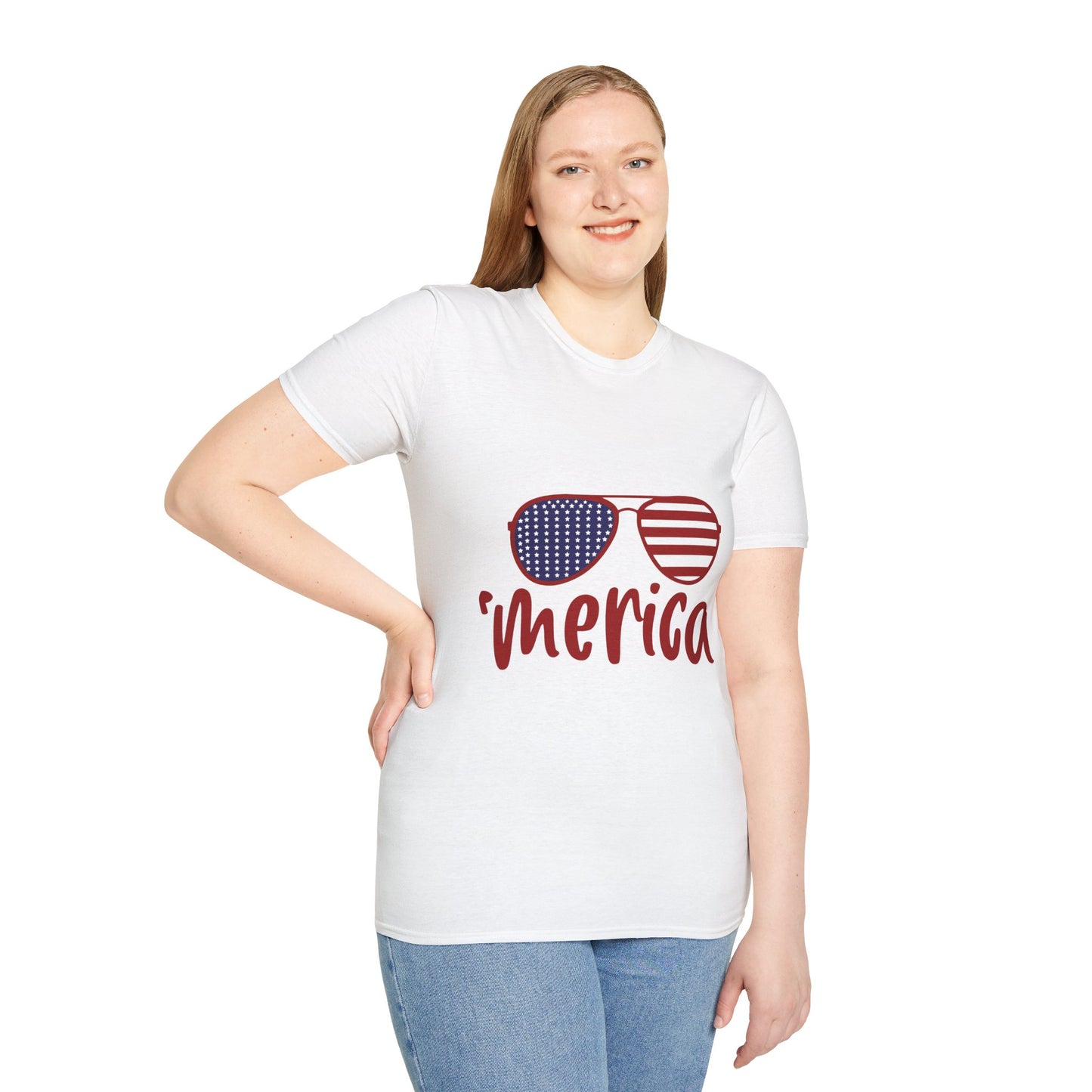 'Merica Sunglasses T-Shirt — 4th of July Patriotic Tee