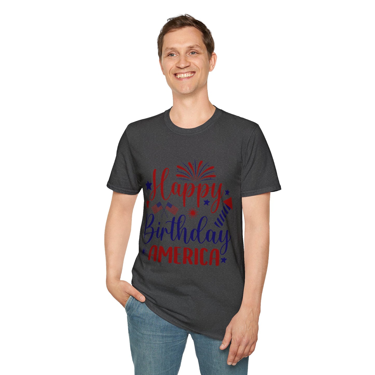 Happy Birthday America T-Shirt — Patriotic 4th of July Tee