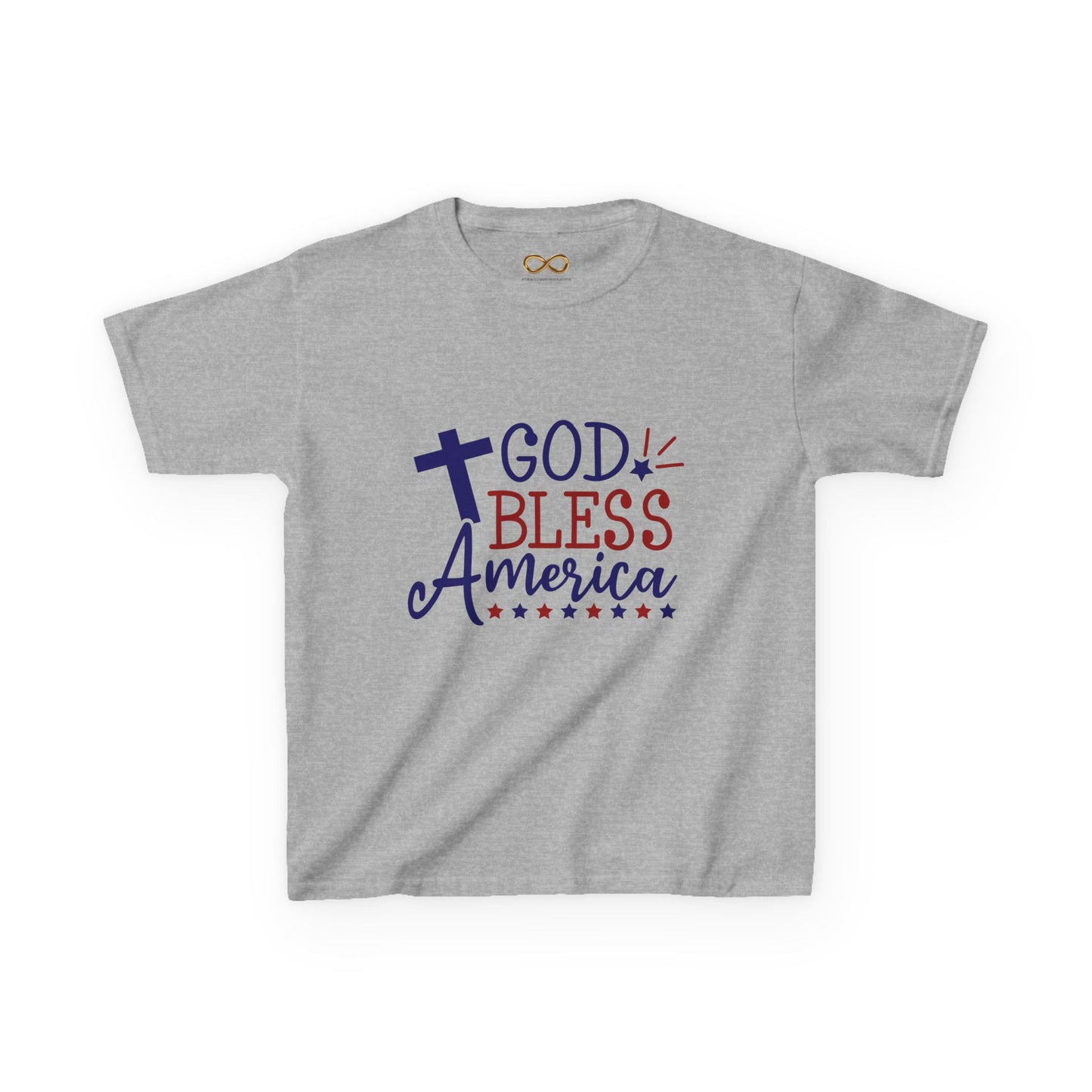 God Bless America Kids Tee — Patriotic Christian Children’s T-Shirt