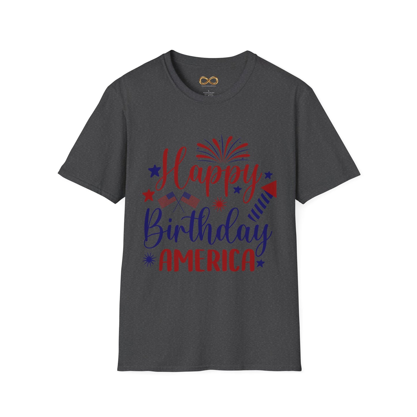 Happy Birthday America T-Shirt — Patriotic 4th of July Tee