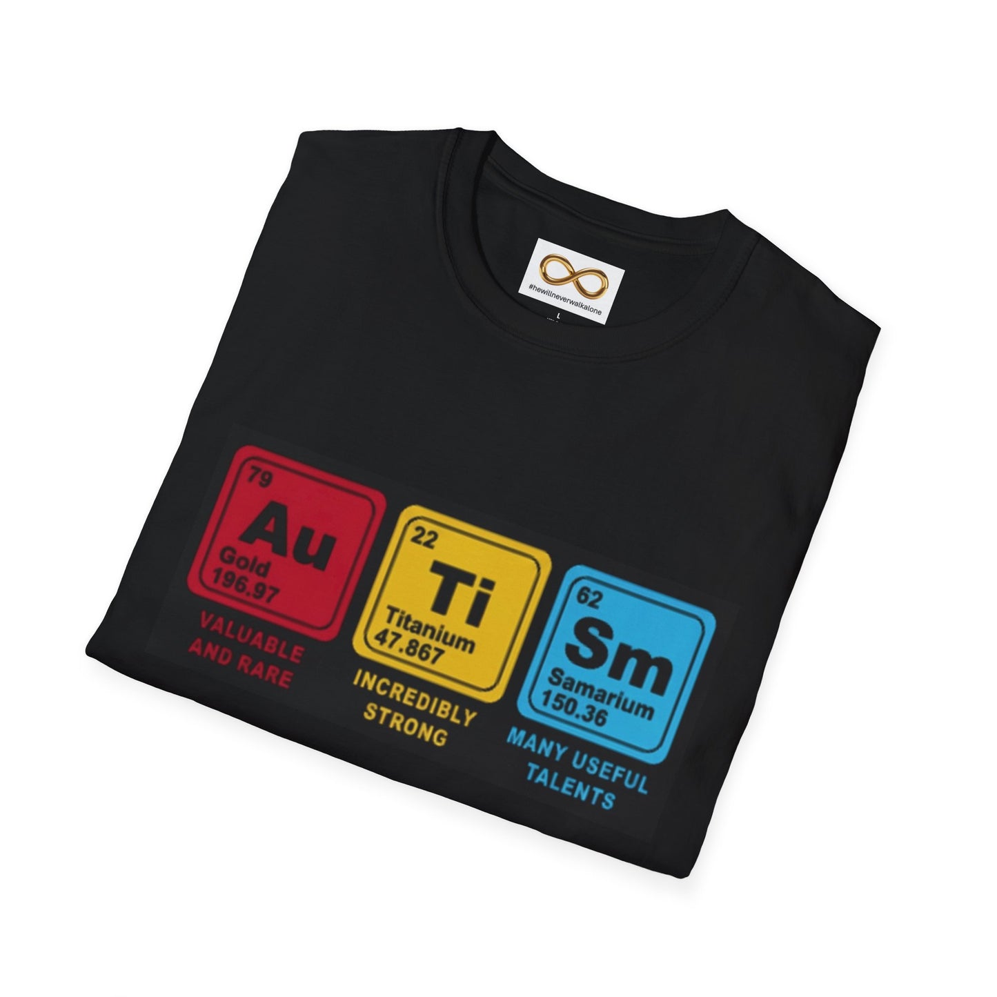 Autism Acceptance Periodic Table T-Shirt for Adults