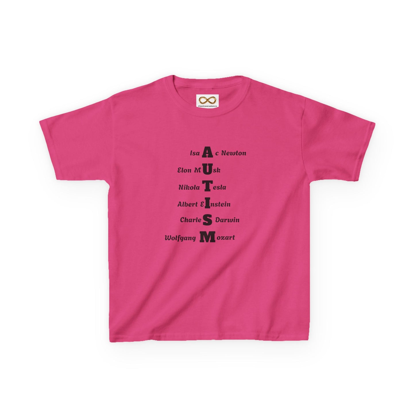 Kids Tee - Famous Autistic People