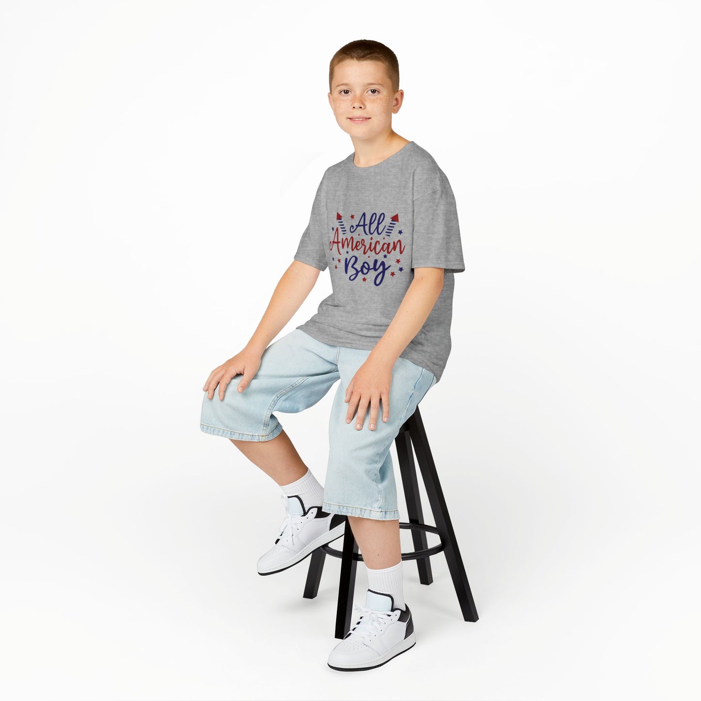 All American Boy Kids T-Shirt — Patriotic 4th of July Shirt for Boys