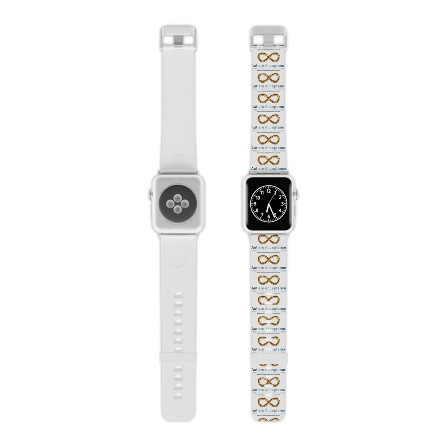 Infinity Symbol Apple Watch Band - Autism Awareness, Custom Watch Strap, Stylish Accessory, Gift for Friends, Unique Designs