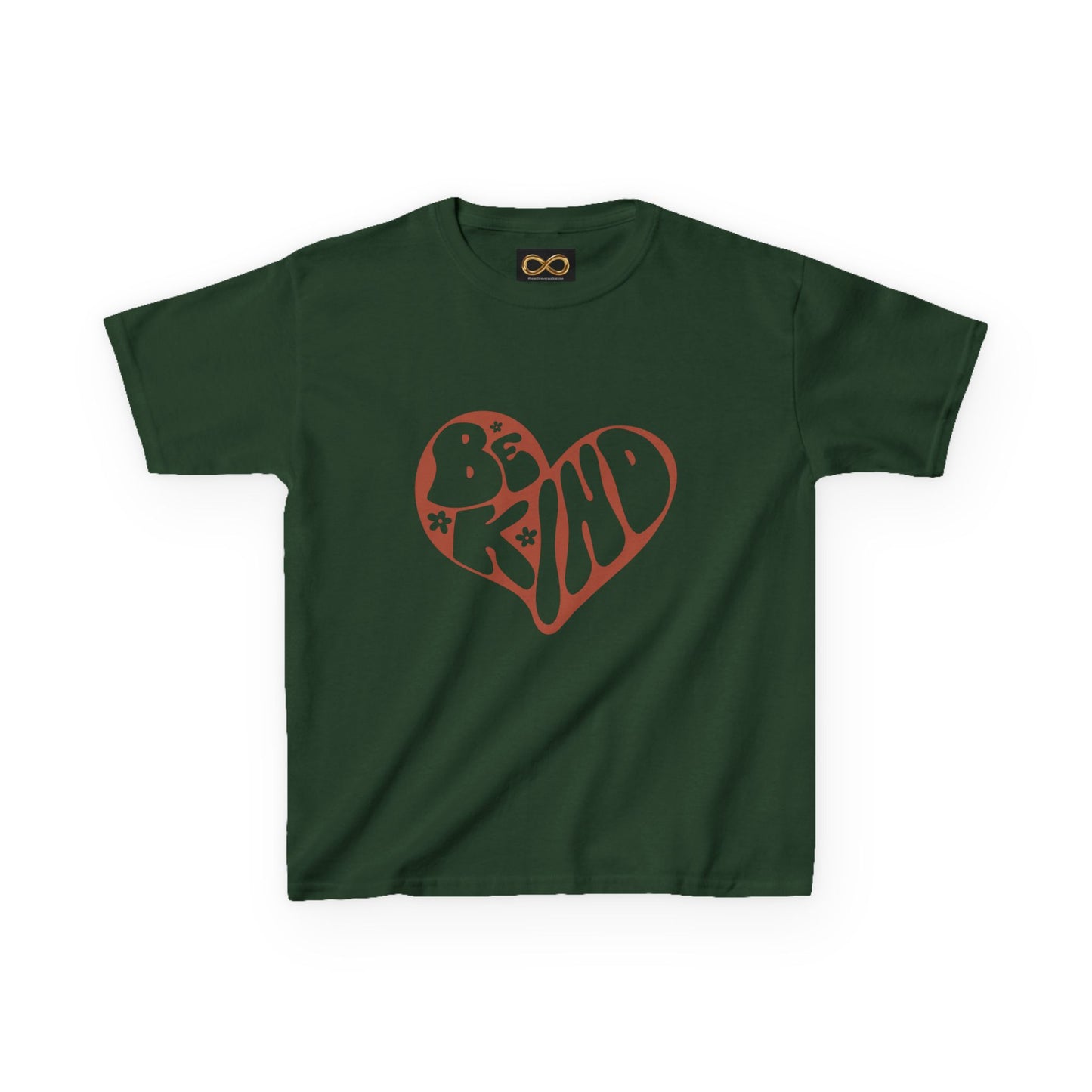 Be Kind Heart Kids Tee — Positive Message Youth T-Shirt
