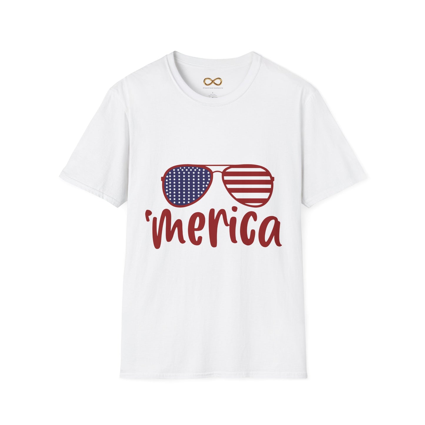 'Merica Sunglasses T-Shirt — 4th of July Patriotic Tee