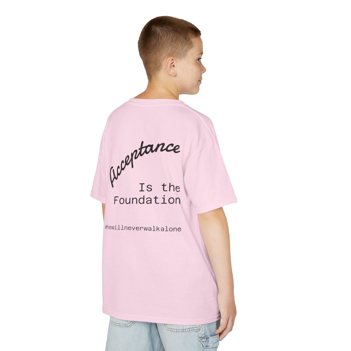 Kids T‑Shirt — "Rizz'em With The Fish" Smiley Sunglasses Retro Checkerboard