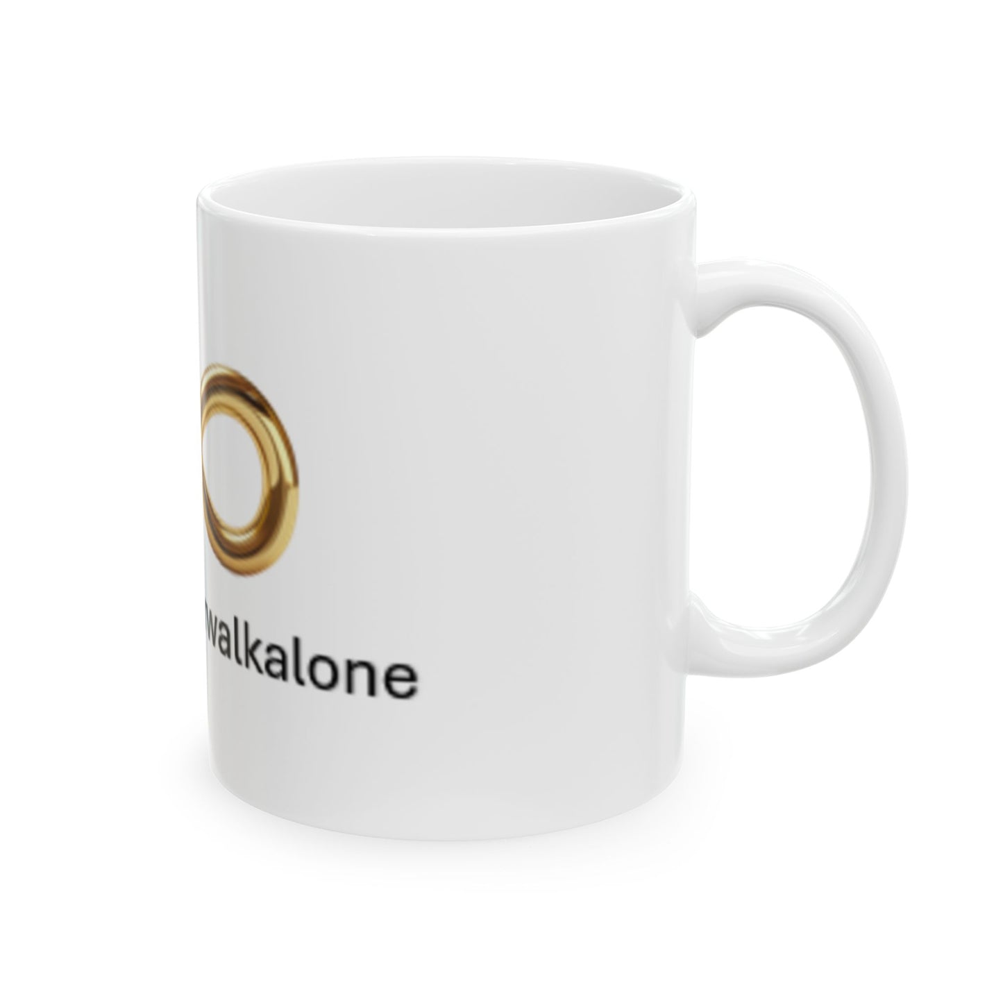 Infinite Connection Ceramic Mug - Unique Coffee Cup for Friends, Inspirational Gift, Home and Office Decor, #TheWillNeverWalkAlone
