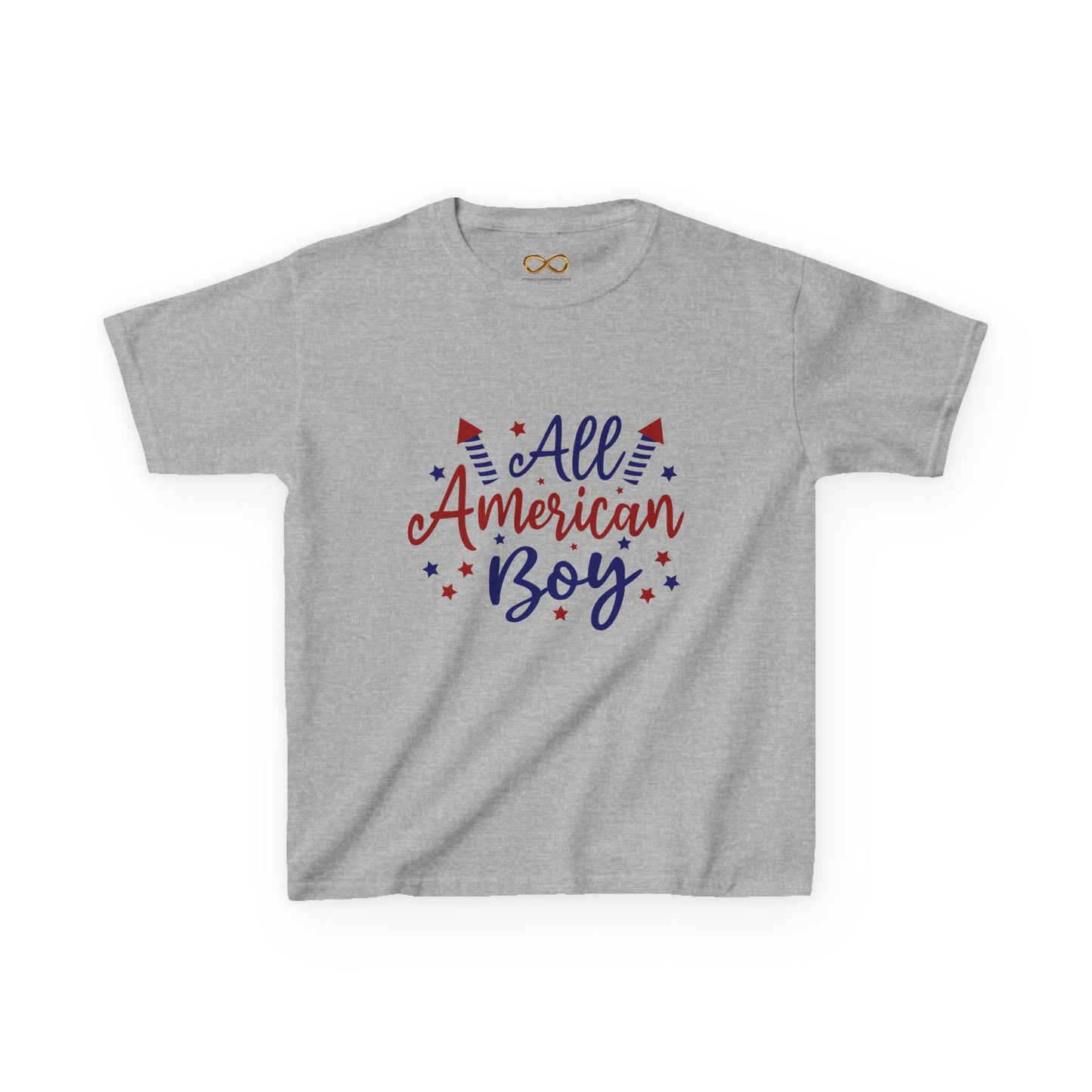 All American Boy Kids T-Shirt — Patriotic 4th of July Shirt for Boys