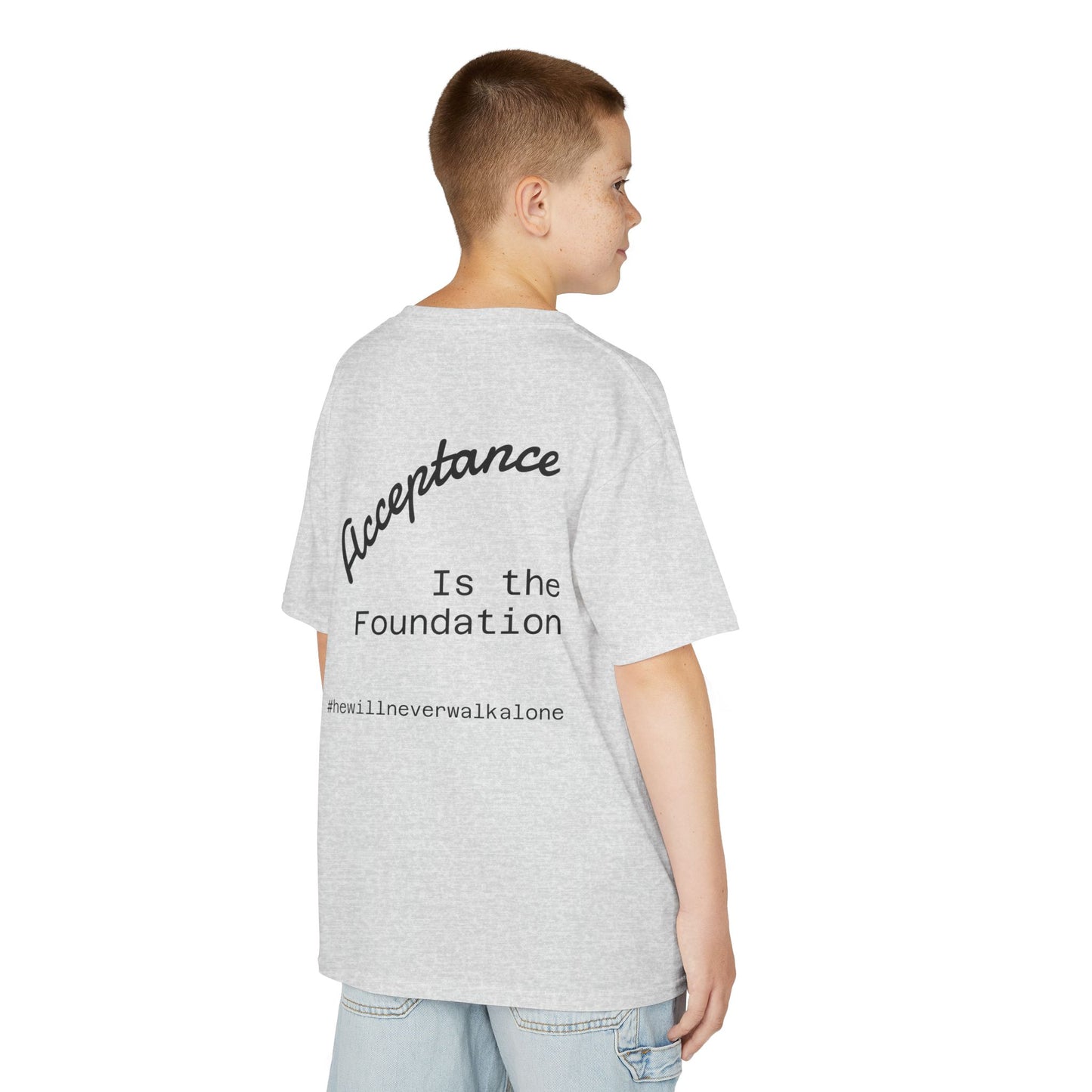 Kids T‑Shirt — "Rizz'em With The Fish" Smiley Sunglasses Retro Checkerboard