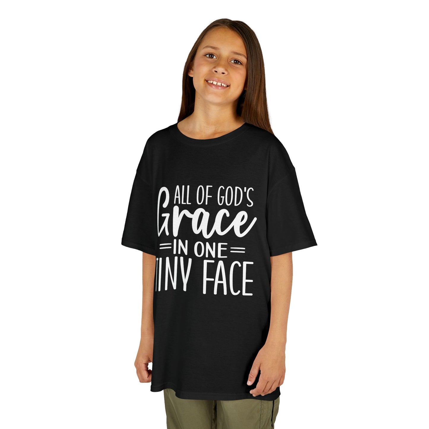 Kids Tee — "All of God's Grace in One Tiny Face"