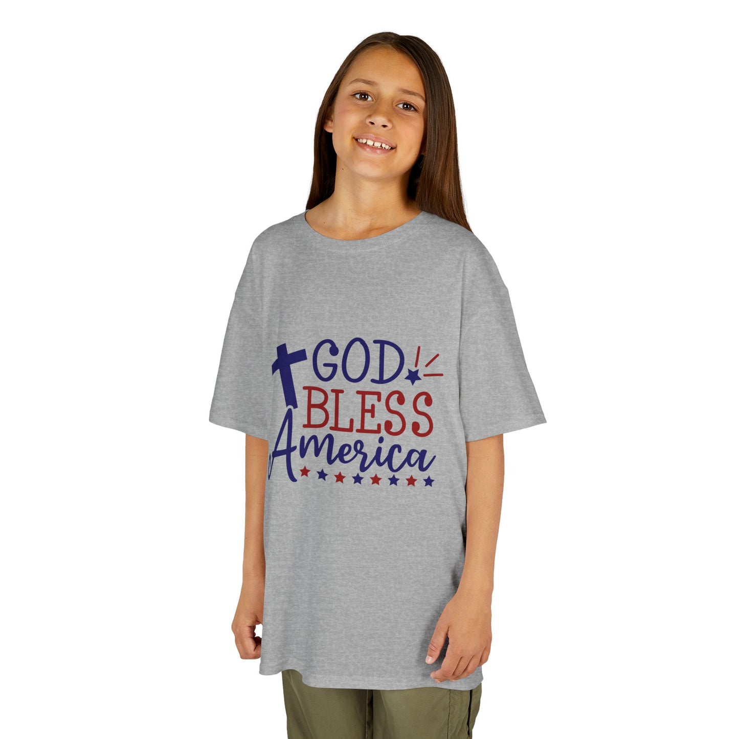 God Bless America Kids Tee — Patriotic Christian Children’s T-Shirt