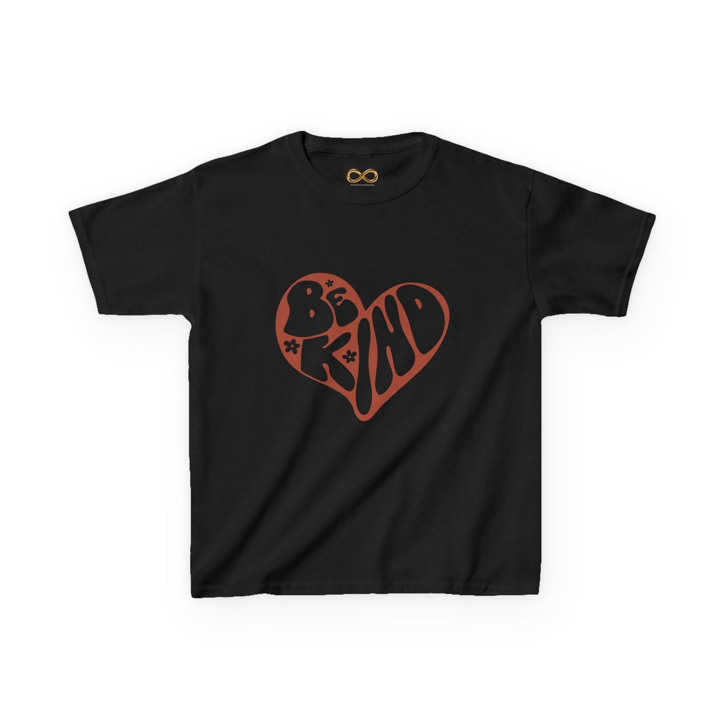 Be Kind Heart Kids Tee — Positive Message Youth T-Shirt