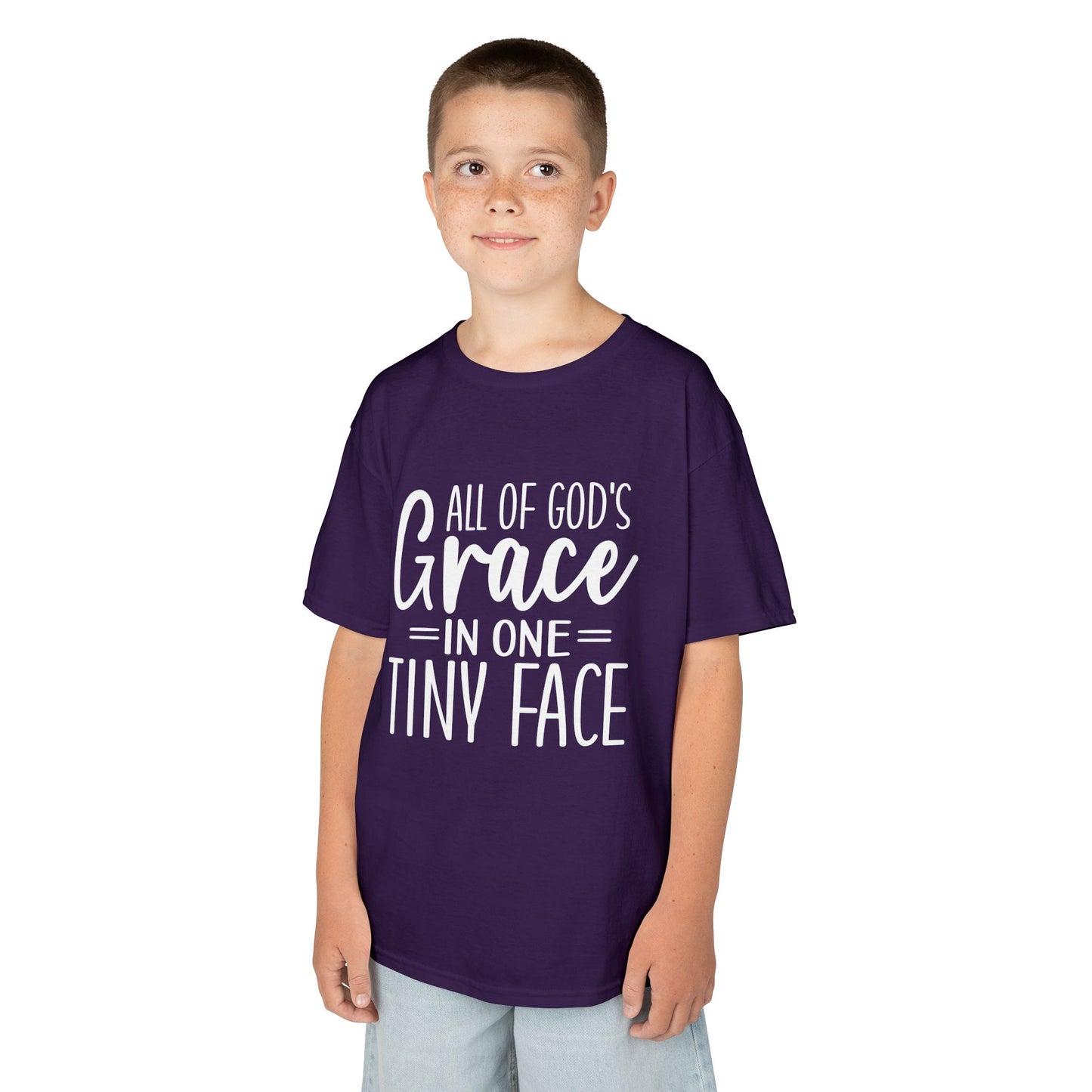 Kids Tee — "All of God's Grace in One Tiny Face"