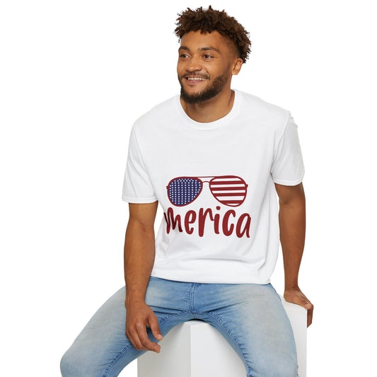 'Merica Sunglasses T-Shirt — 4th of July Patriotic Tee