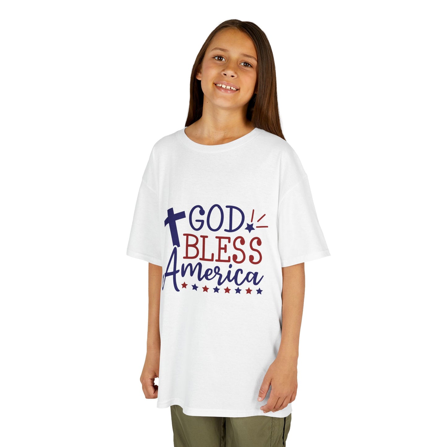 God Bless America Kids Tee — Patriotic Christian Children’s T-Shirt
